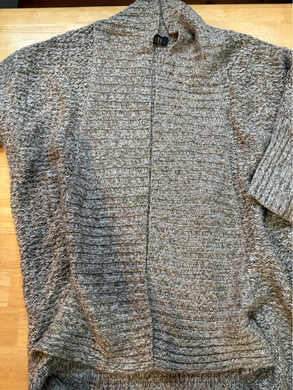Truth Women's Gray Marled Open-Front Cardigan